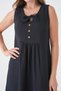 Women's Muslin Dress 100% Cotton Button and String Detailed Summer Casual - Mg007 - 2