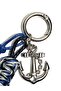 Back to School Charm – Handmade Men's Bag Ornament & Keychain & Belt Accessory (Rudder/Anchor Detailed) - 4