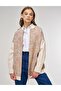 Geometric Pattern College Collar Jacket Pistachio Green