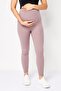 Maternity Sportswear Fit Pull On Training Leggings, Dusty Plum