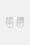 2 Pieces Drinking Glasses Set, Transparent