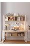 Simple Desktop Computer Table, Desk And Bookshelf, Suitable for Study/Office/Storage