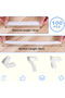 100Pcs Reusable Elastic Plastic Bowl Covers, Transparent, Food Storage Bones - 4