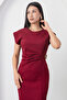 Crew Neck Buckled Ruched Dress YZC25Y228 - 2