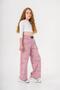 All Area Printed Girl's Sweatpants with Wide Legs - 6
