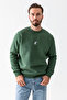 Men's Crew Neck Print Detailed Sweatshirt Green - 25K 5012-1 - 5