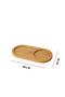 Bamboo Oil Pot Base Double Slot 9X19 cm - 2