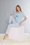 Short Sleeve Pajamas Set Cute Patterned Summer Viscose Pajamas 08-127 - 3