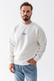 Men's Crew Neck John Borners Printed 3-Strand Sweatshirt White - 25K 5405-1 - 2