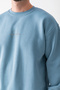 Men's Crew Neck John Borners Printed 3-Strand Sweatshirt Light Blue - 25K 5405-1 - 7
