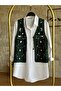 Hatunatila Women's Acrylic Susene Vest Emerald Green - 5153 - 2