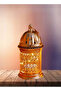 Eid And Ramadan Hollow Music Gold Copper Candlestick Lighting Dome Lamp Muslim Home Decoration