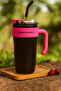 Think Different Large Insulated Mug with Handle and Straw – Leakproof, Portable Hot & Cold Drinks - 6