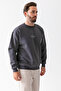 Men's Crew Neck John Borners Printed 3-Strand Sweatshirt Anthracite - 25K 5405-1 - 4