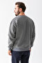 Men's Crew Neck John Borners Printed 3-Strand Sweatshirt Light Khaki - 25K 5405-1 - 8