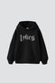 Lylies Stone Printed Oversize Unisex Black