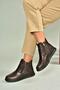 V555070903 Brown Genuine Leather Women's Boots