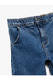 Cotton Relax Fit Denim Trousers - 3
