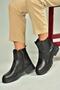 V555101603 Black Genuine Leather Women's Boots - 3