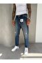 Dark Wash Laser Boyfriend Jeans