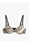 Snake Pattern Printed Underwire Bra