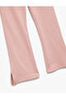 Elastic Waist Camisole Slit Detailed Spanish Leggings - 3