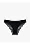 Cotton Printed Brazilian Panties with Lace Detail on the Back - 2