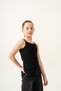 4-15 Years New Mila Girl's Strap T-Shirt-Black
