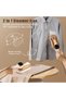 2-IN-1 Clothes Steam, 1200W Powerful Steam Iron for Travel, LED Display, 3 Levels of Steam Ou - 7