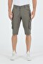 Men's Cargo Pocket Knee Length Shorts Color Bermuda Capri