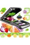 NEW Vegetable Chopper, Pro Food Chopper, 14 in 1 Veggie Chopper, Onion Chopper, Mandoline Slicer, Ki