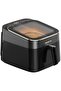 6.5L 1700W Bladeless Air Fryer - Healthy Cooking with Modern Touch (Black with Gold) - 6