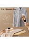 2-IN-1 Clothes Steam, 1200W Powerful Steam Iron for Travel, LED Display, 3 Levels of Steam Ou - 6