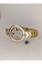 Half Gold Matching Steel Handcuffs, Half Gold Elegant Bracelet - 4