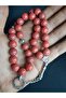 Large Beaded Prayer Beads in Red Tones - 2