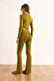 Women's Oil Green Bottom Top Soft Textured Suit Tkm-19000424 - 7