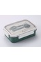 Green Color 3 Compartment Stainless Steel Lunch Box Lunch Box