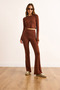 Women's Brown Bottom Top Soft Textured Suit Tkm-19000424 - 2