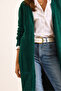 Women's Emerald Green Pocket Soft Textured Beard Cardigan Hrk-19000320 - 7