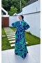 Striped Viscose Dress - 5