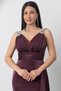 Rochie de seara argintie cu umeri 39844 - 2