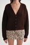 6943 Women's V-Neck Thessaloniki Cardigan Brown - 5