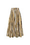 Pocketed Regular Fit Midi Multicolor Skirt - 8