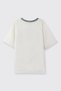 Boy's Short Sleeve Collar Detailed Ecru T-Shirt - 6