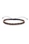 Adjustable bracelet "Gold Small Disco Ball" with hematite