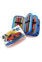 Pencil Case Car Cars Kawai Organizer Pencil Case Vegan Leather Three Compartment Pen Holder - Blue - 2