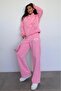 Pink Hooded Printed Women's Tracksuit Set Mg2524 - 7