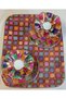 Set of 2 Porcelain Hand Painted Coffee Cup with Tray and Delights (No Return) - 4