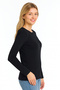 Long Sleeve Crew Neck Tank Top Body - 2