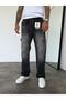 White Stitched Smoked Cargo Pocket Baggy Jean - 4